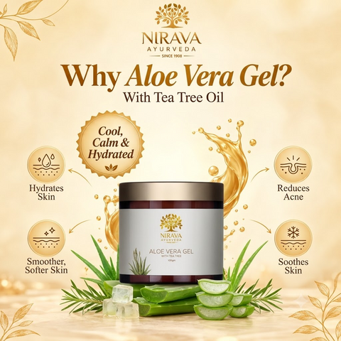 Nirava Aloe Vera Gel product information poster