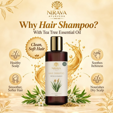 Nirava Hair Shampoo product information poster